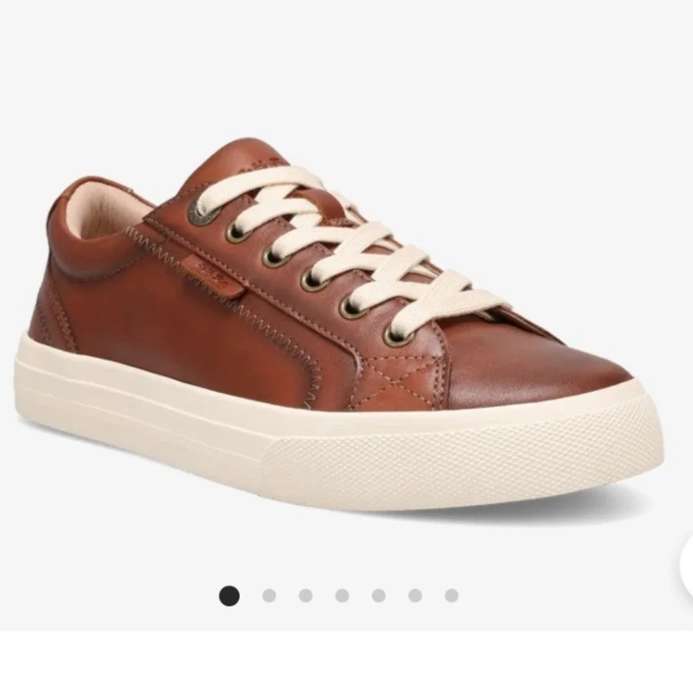 TAOS Plim Soul Luxe Brown Sneakers SZ 10.5 NWOT Womens